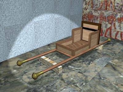 Chaise à porteurs en Egypte Antique