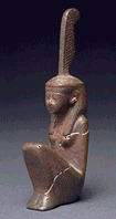 La déesse Maât, bronze, H=9,8 cm, Basse Epoque, musée du Louvre